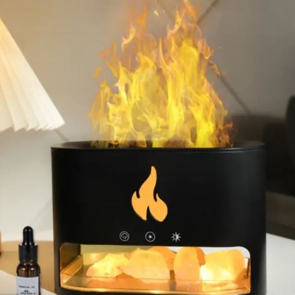 Natural Salt Stone Aromatherapy Fragrance Oil Diffuser and Humidifier - Picture 6 of 7